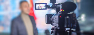tv interview camera