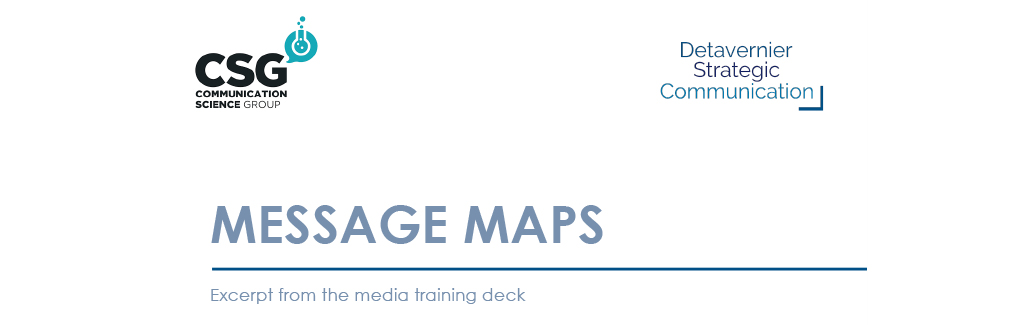 How message maps help prepare for media interviews